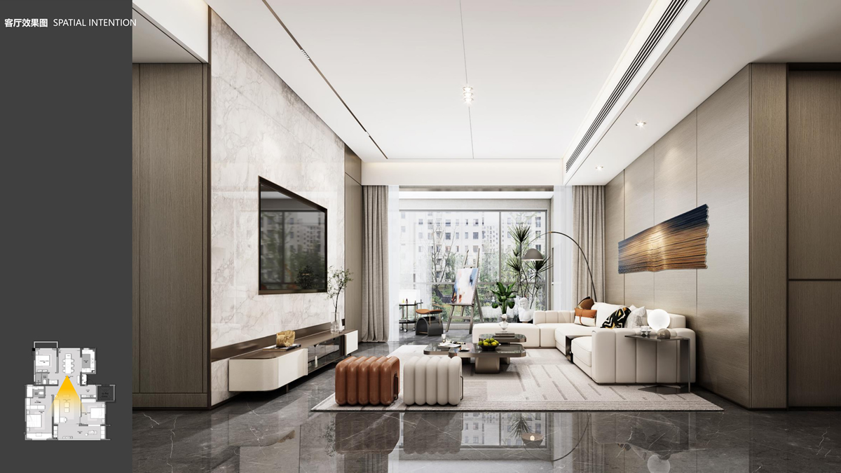 淮北.籣墅香汐洋房A戶(hù)型精裝修