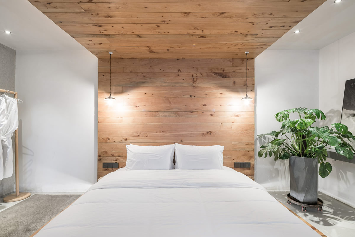 六安民宿--原生態(tài)素色風格民宿客房裝修設計