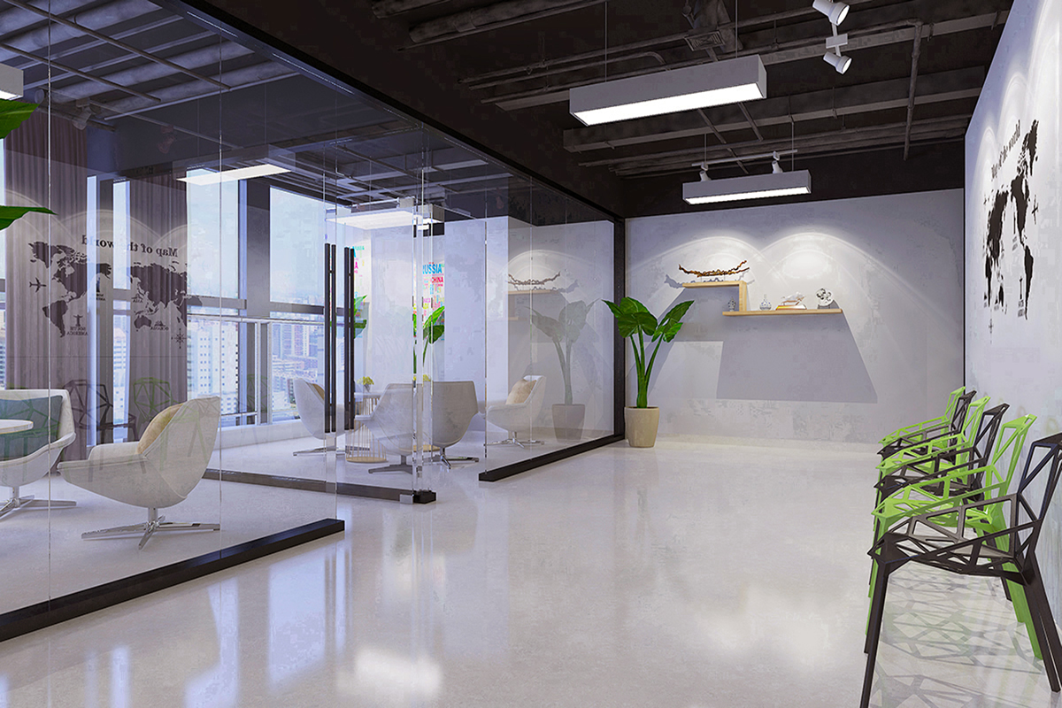 安徽國科整層2500平方辦公空間裝修