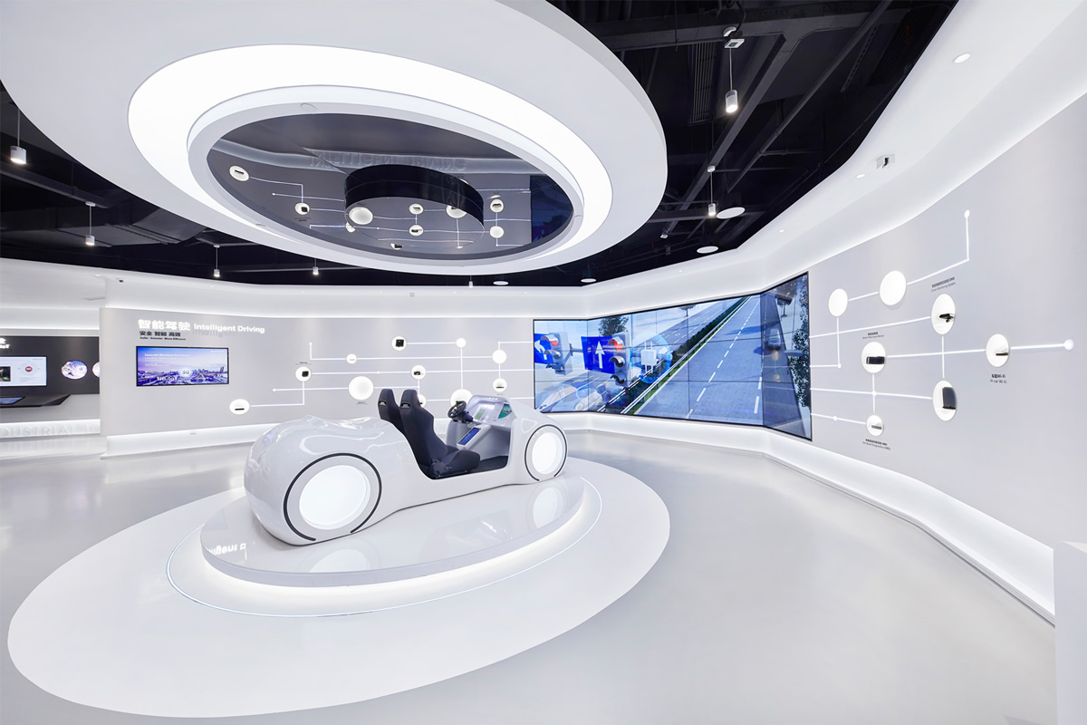 上海某科技公司400平方展廳裝修