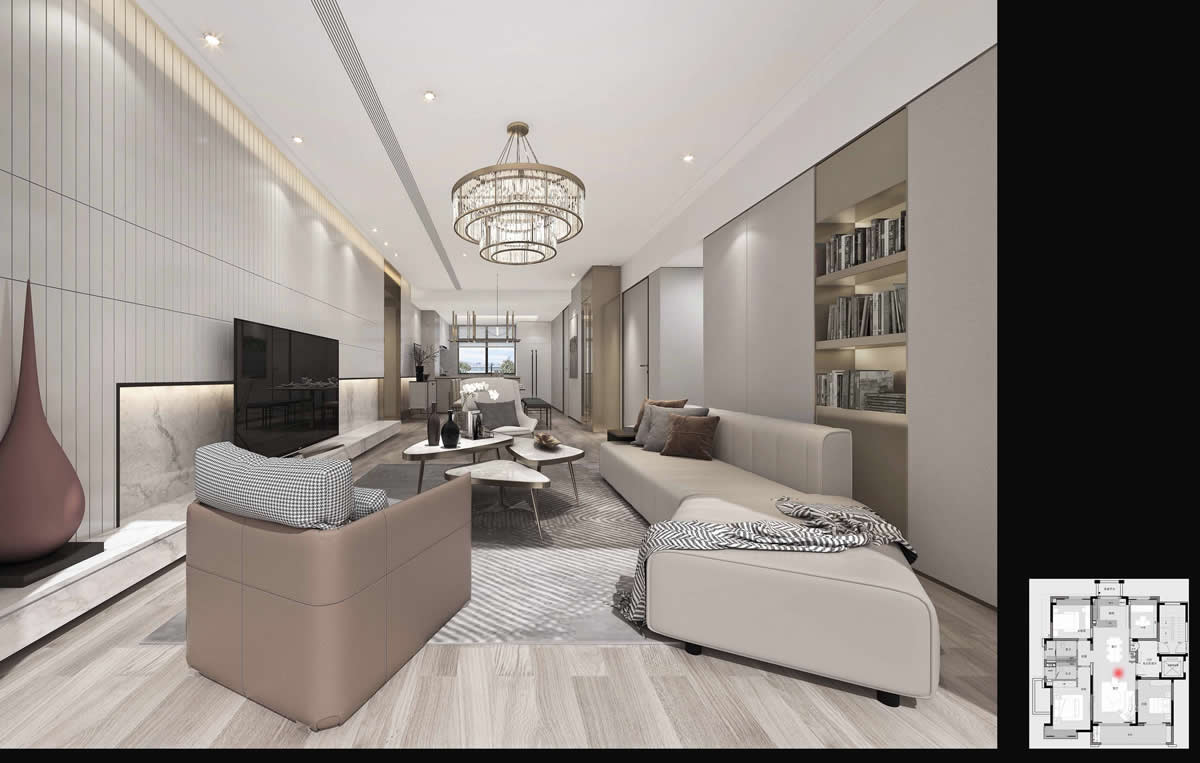 華松淮北蘭墅頤景南區(qū)樣板間