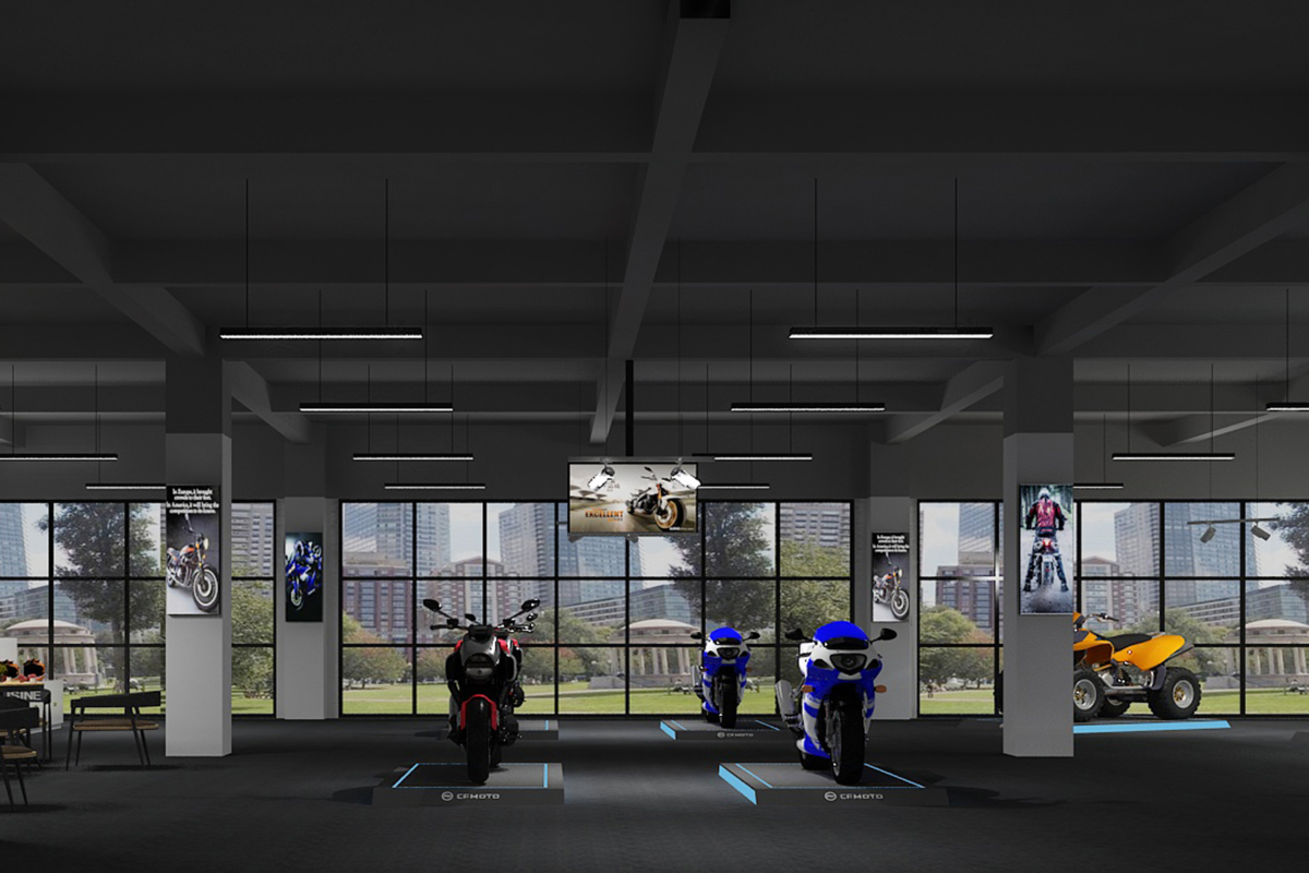 合肥武公警用裝備1200平方展廳裝修