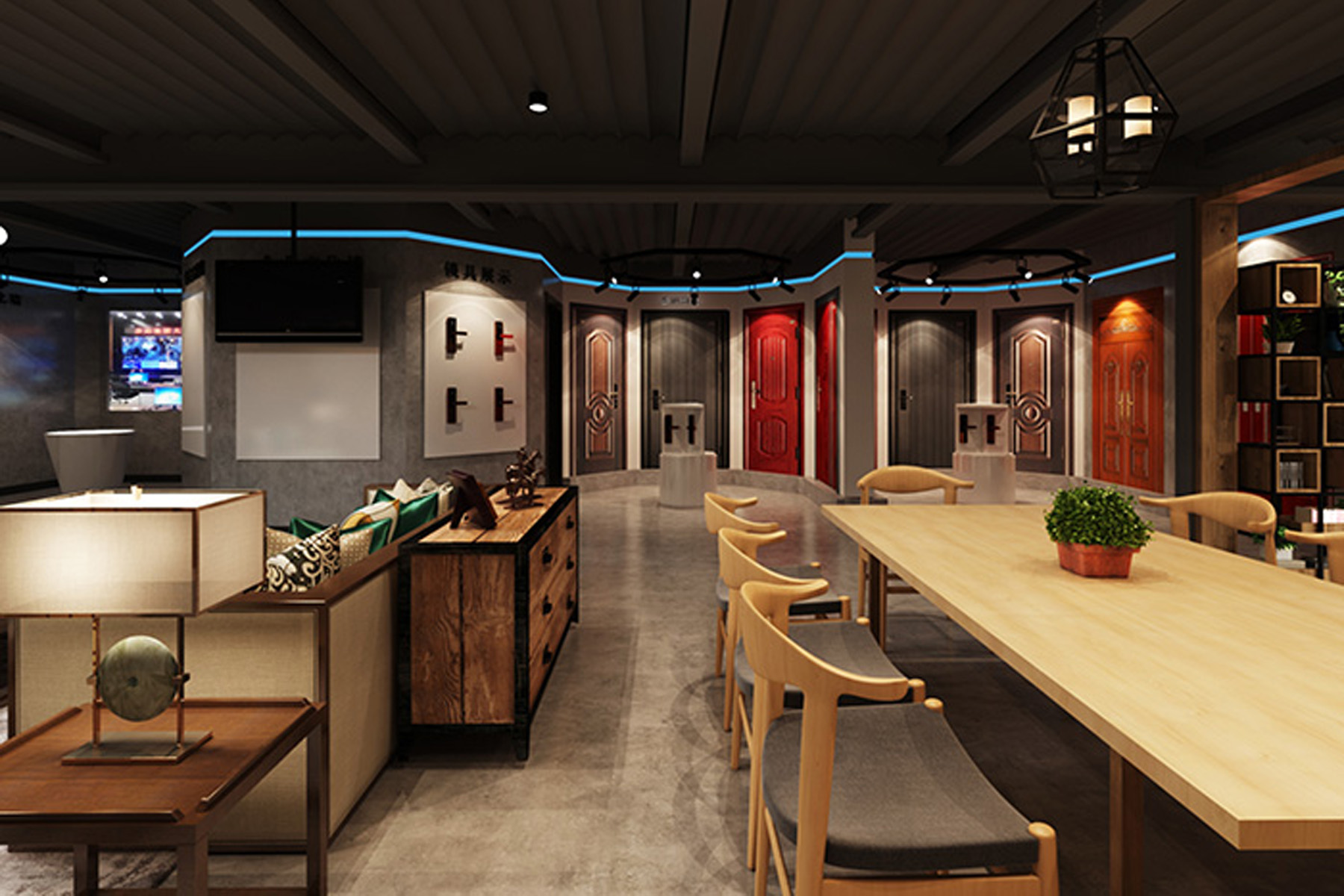 合肥長(zhǎng)江180步陽(yáng)門展廳裝修